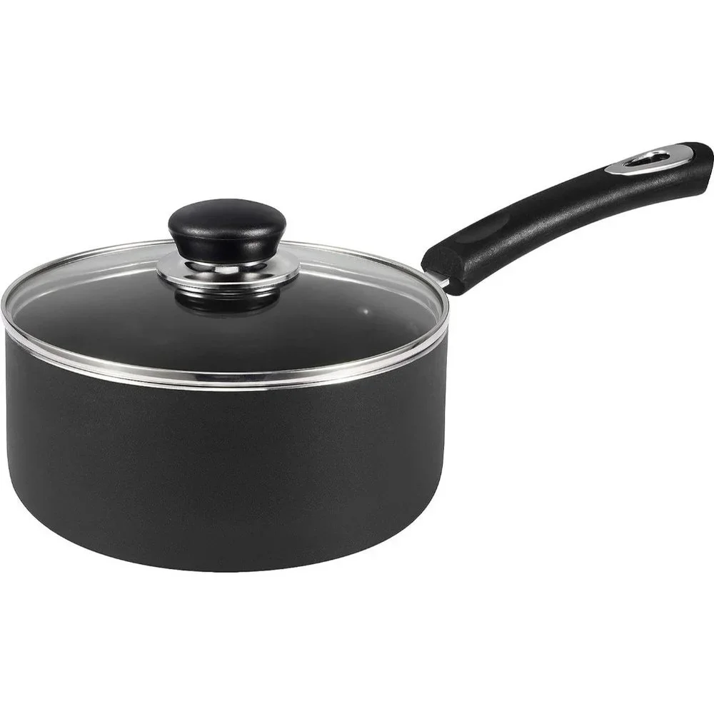 2 Quart Nonstick Saucepan with Glass Lid
